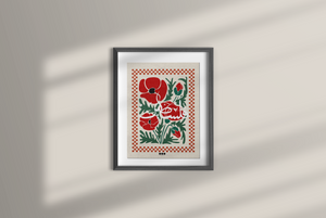 Open image in slideshow, Poster of Hope - Falestine Poppies (w/ Frame)
